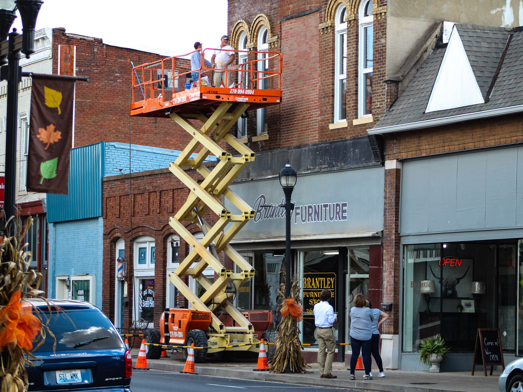 Brantley Furniture restoring historic facade